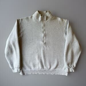 Lululemon 1/4 Zip Fleece Pullover Women's Large Gray Athleisure Sportswear